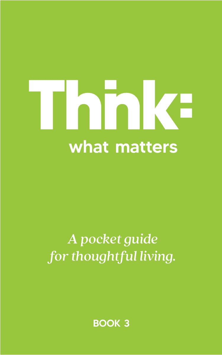 Cover of Thnk: what matters